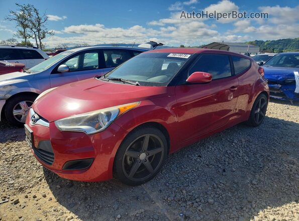 KMHTC6AD5GU270851 2016 HYUNDAI VELOSTER Red წინა მარცხენა ხედი სამი მეოთხედიდან