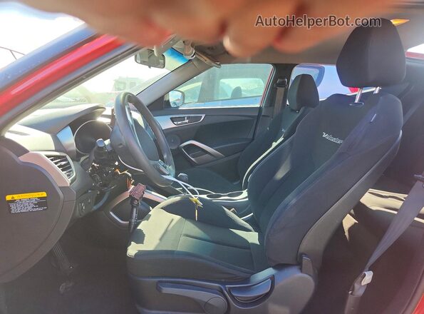 KMHTC6AD5GU270851 2016 HYUNDAI VELOSTER Red წინა სალონის ხედი