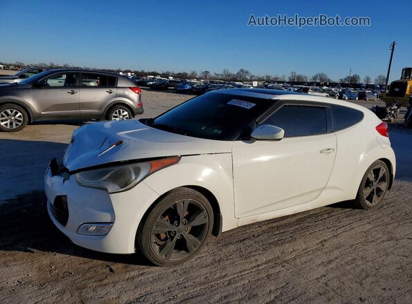 KMHTC6AD8GU268673 2016 HYUNDAI VELOSTER White Przód lewy