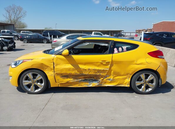 KMHTC6AD9HU314559 2017 HYUNDAI VELOSTER Желтый Панорамный вид салона 360°