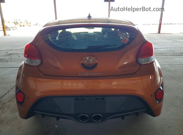 KMHTC6AE0GU254808 2016 HYUNDAI VELOSTER Оранжевый Вид сзади
