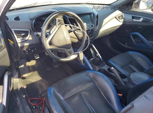 KMHTC6AE2GU287227 2016 HYUNDAI VELOSTER Silver Вид панелі приладів