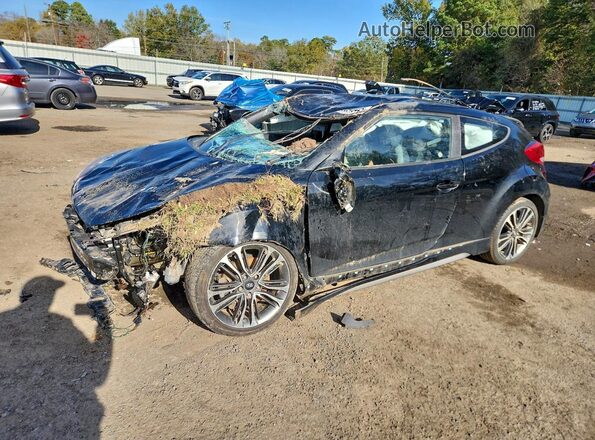 KMHTC6AE3HU309429 2017 HYUNDAI VELOSTER Черный Передняя левая четверть