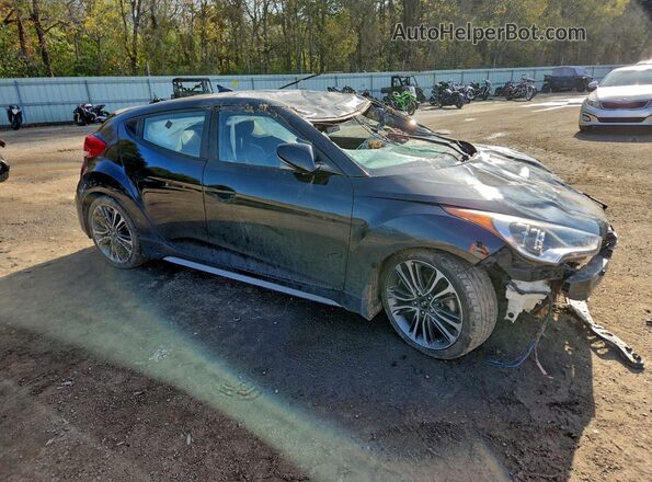 KMHTC6AE3HU309429 2017 HYUNDAI VELOSTER Черный Передняя правая четверть