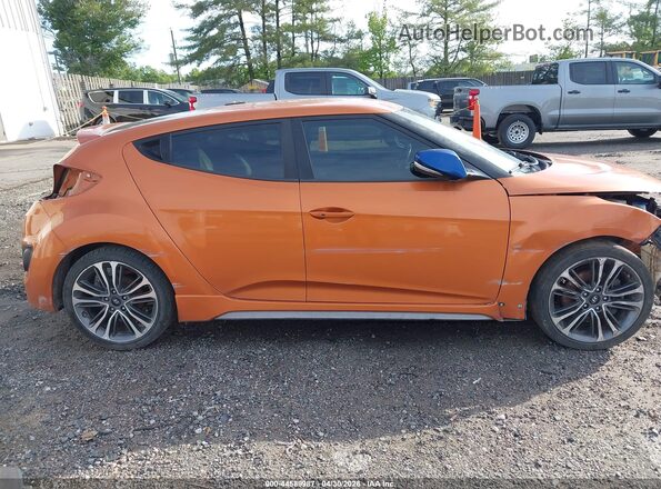KMHTC6AE5GU288968 2016 HYUNDAI VELOSTER Orange უკანა სალონის ხედი