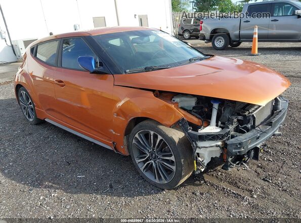 KMHTC6AE5GU288968 2016 HYUNDAI VELOSTER Orange წინა მარჯვენა