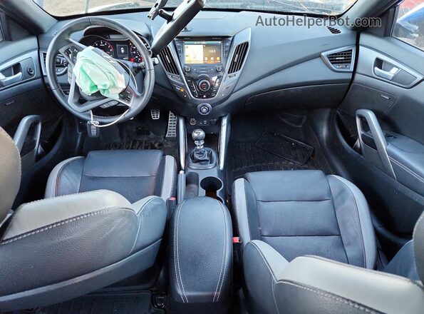 KMHTC6AE5GU289036 2016 HYUNDAI VELOSTER Blue Widok deski rozdzielczej