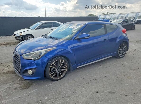 KMHTC6AE7GU274490 2016 HYUNDAI VELOSTER Синий Передняя левая четверть