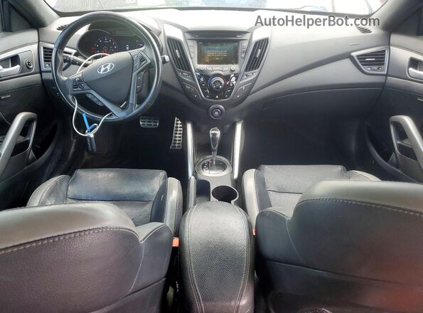 KMHTC6AE7GU274490 2016 HYUNDAI VELOSTER Синий Вид панели приборов