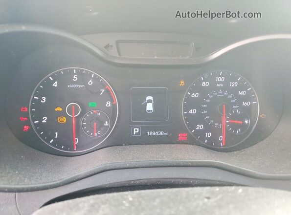 KMHTC6AE7GU274490 2016 HYUNDAI VELOSTER Синий Вид щитка приборов