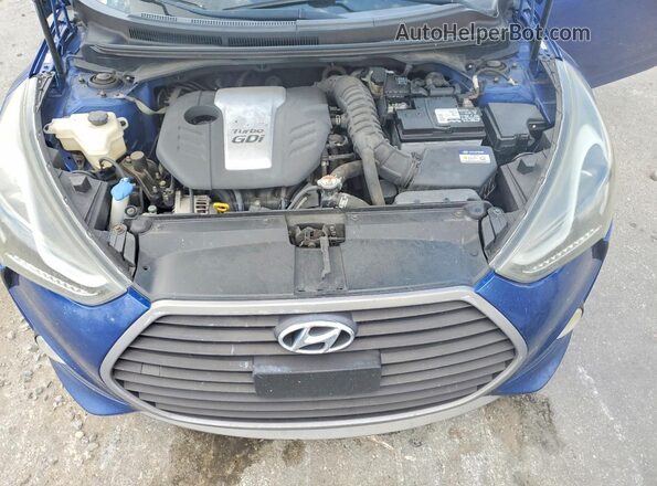 KMHTC6AE7GU274490 2016 HYUNDAI VELOSTER Синий Вид задней части салона