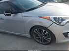 2016 Hyundai Veloster Turbo Silver vin: KMHTC6AE8GU298362