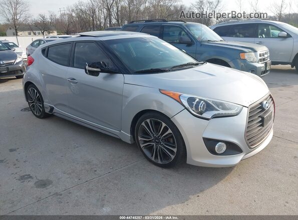 KMHTC6AE8GU298362 2016 HYUNDAI VELOSTER Silver Przód prawy