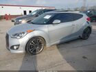 2016 Hyundai Veloster Turbo Silver vin: KMHTC6AE8GU298362