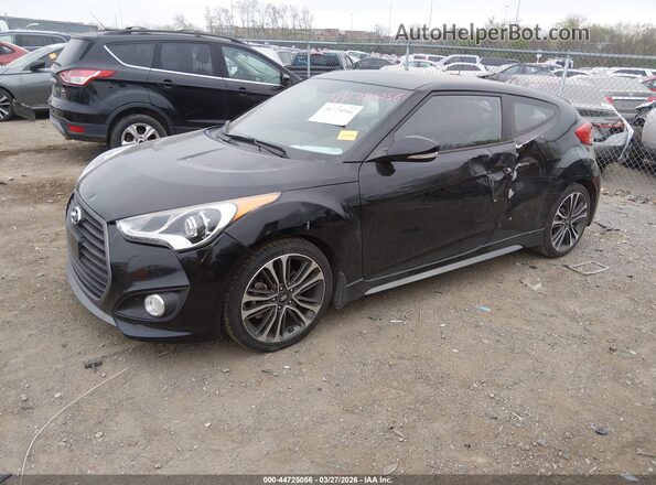 KMHTC6AE9GU259554 2016 HYUNDAI VELOSTER Black Przód lewy