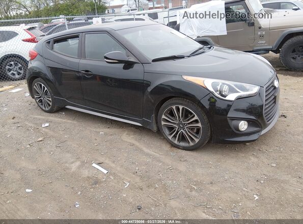 KMHTC6AE9GU259554 2016 HYUNDAI VELOSTER Black Przód prawy