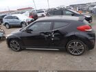 2016 Hyundai Veloster Turbo Black vin: KMHTC6AE9GU259554