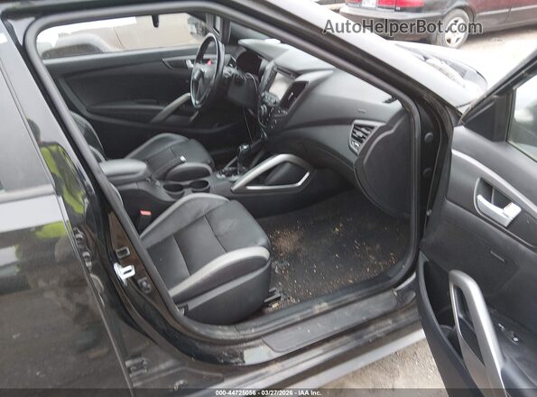 KMHTC6AE9GU259554 2016 HYUNDAI VELOSTER Black Widok wnętrza z przodu