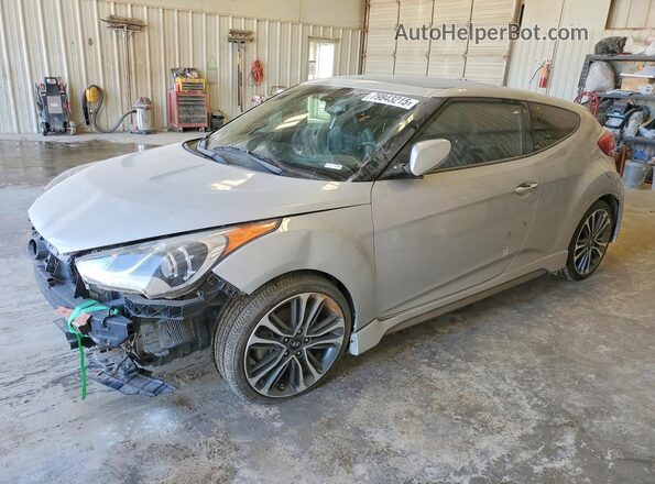KMHTC6AE9GU300314 2016 HYUNDAI VELOSTER Silver Передня ліва чверть