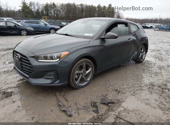 KMHTG6AF4LU023675 2020 HYUNDAI VELOSTER Gray Առջևի ձախ երեք քառորդ տեսարան