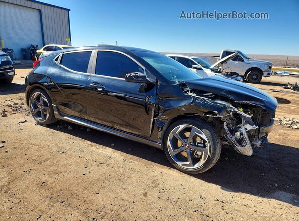 KMHTH6AB0KU003528 2019 HYUNDAI VELOSTER Черный Передняя правая четверть