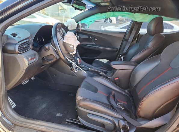 KMHTH6AB0KU003528 2019 HYUNDAI VELOSTER Черный Вид салона спереди