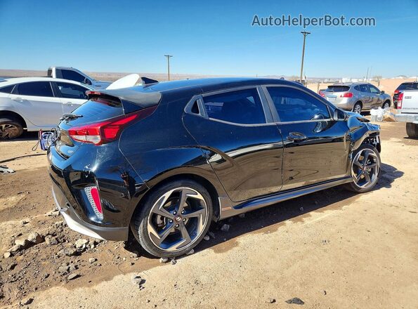 KMHTH6AB0KU003528 2019 HYUNDAI VELOSTER Черный Задняя правая четверть