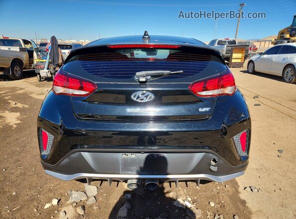 KMHTH6AB0KU003528 2019 HYUNDAI VELOSTER Черный Вид сзади