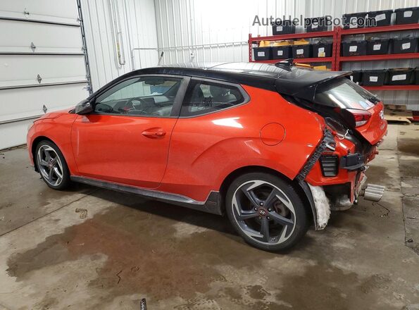 KMHTH6AB2KU014322 2019 HYUNDAI VELOSTER Оранжевый Задняя левая четверть