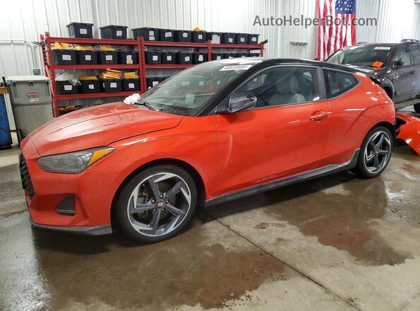 KMHTH6AB2KU014322 2019 HYUNDAI VELOSTER Оранжевый Передняя левая четверть
