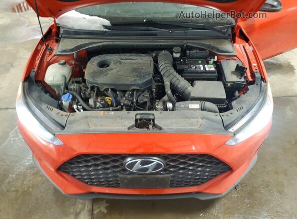 KMHTH6AB2KU014322 2019 HYUNDAI VELOSTER Оранжевый Вид подкапотного пространства