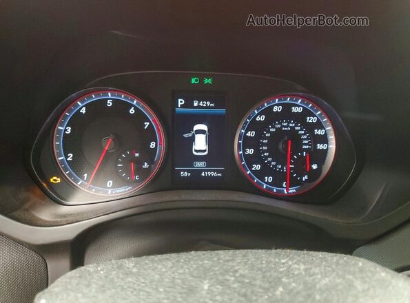 KMHTH6AB2KU014322 2019 HYUNDAI VELOSTER Оранжевый Вид щитка приборов
