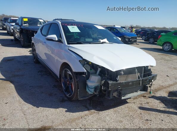KMHTH6AB5KU006991 2019 HYUNDAI VELOSTER Белый Передняя правая четверть