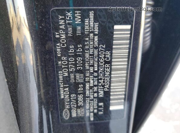KMTF54JH7KU064072 2019 GENESIS G90 Черный Вид подкапотного пространства