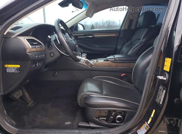 KMTF54PH3LU081329 2020 GENESIS G90 Black Widok wnętrza z przodu