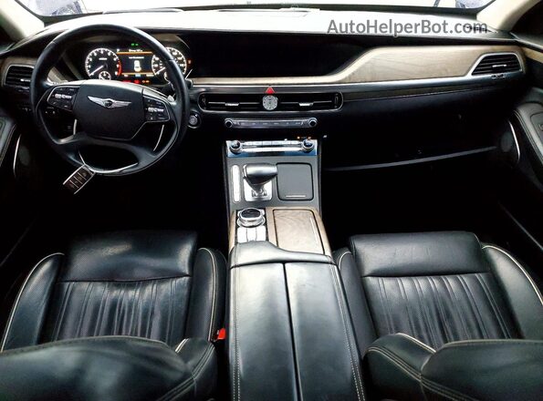 KMTF54PH3LU081329 2020 GENESIS G90 Black Widok deski rozdzielczej