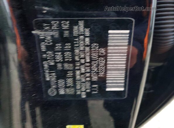 KMTF54PH3LU081329 2020 GENESIS G90 Black Widok naklejki z numerem VIN