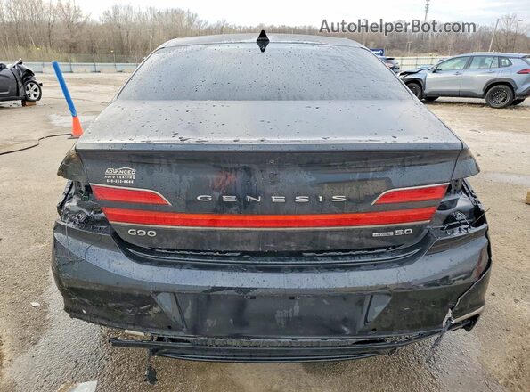 KMTF54PH3LU081329 2020 GENESIS G90 Black Widok z tyłu