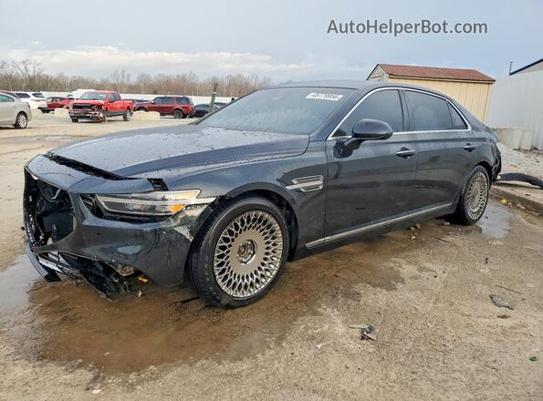 KMTF54PH3LU081329 2020 GENESIS G90 Black Przód lewy