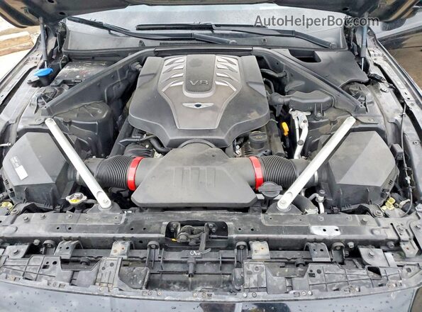 KMTF54PH3LU081329 2020 GENESIS G90 Black Widok wnętrza z tyłu