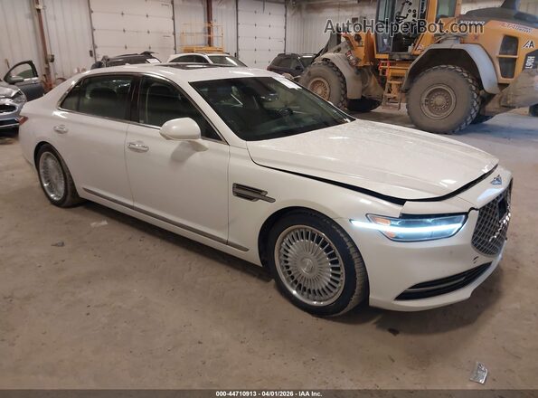 KMTF54PH8LU076580 2020 GENESIS G90 White Передня права чверть