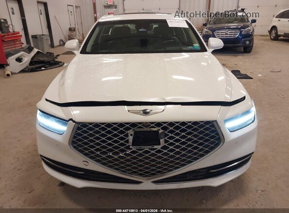 KMTF54PH8LU076580 2020 GENESIS G90 White Вид щитка приладів