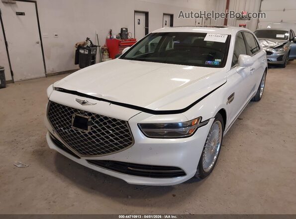 KMTF54PH8LU076580 2020 GENESIS G90 White Вид спереду