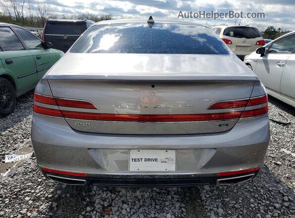 KMTF54PH8MU087094 2021 GENESIS G90 Серебряный Вид сзади
