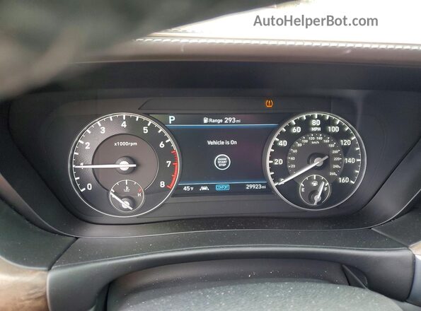 KMTF54PH8MU087094 2021 GENESIS G90 Серебряный Вид щитка приборов