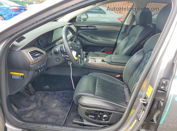 KMTF54PH8MU087094 2021 GENESIS G90 Серебряный Вид салона спереди