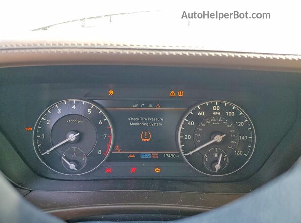 KMTF54PH9MU085175 2021 GENESIS G90 Серый Вид щитка приборов