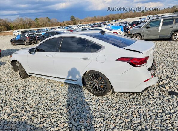 KMTFN4JB1KU325546 2019 GENESIS G80 Серый Задняя левая четверть