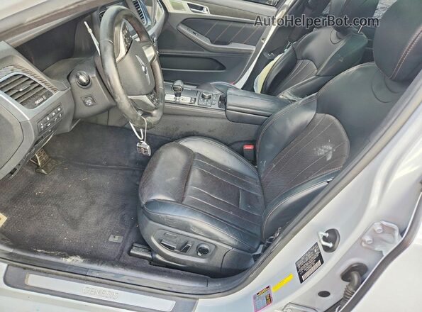 KMTFN4JB1KU325546 2019 GENESIS G80 Серый Вид салона спереди