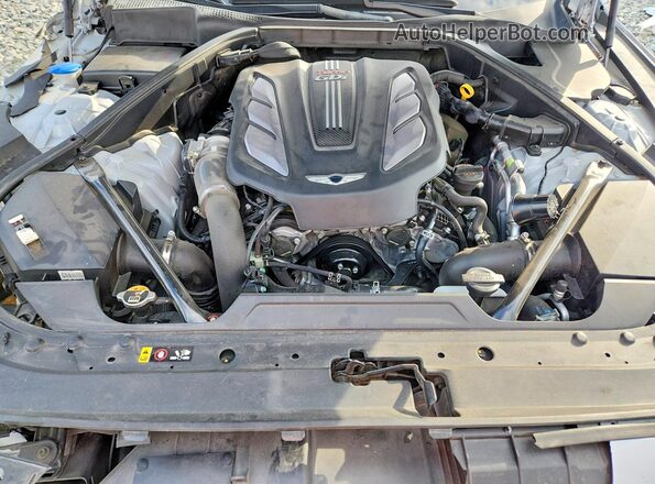 KMTFN4JB1KU325546 2019 GENESIS G80 Серый Вид задней части салона